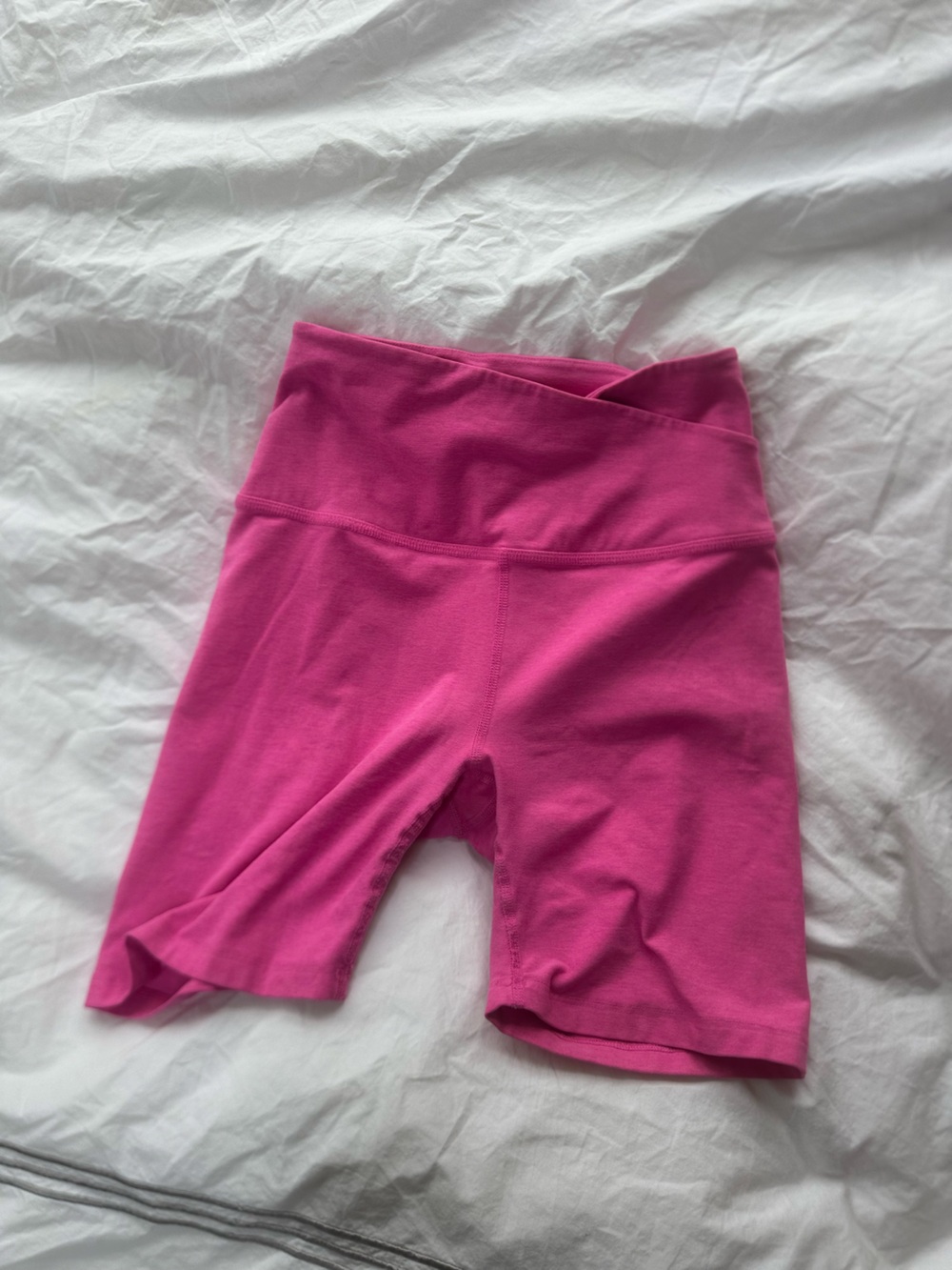 Beyond Yoga Hot Pink High-Rise Bike Shorts